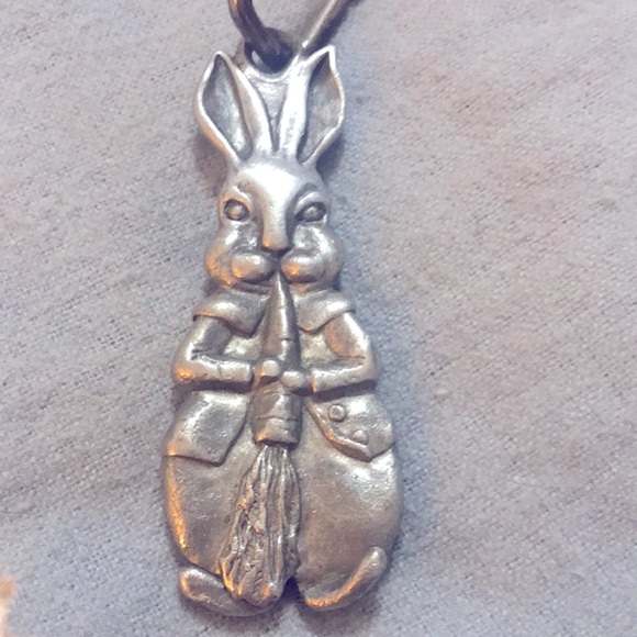 VINTAGE Pewter Jack Rabbit Keychain - Picture 6 of 11